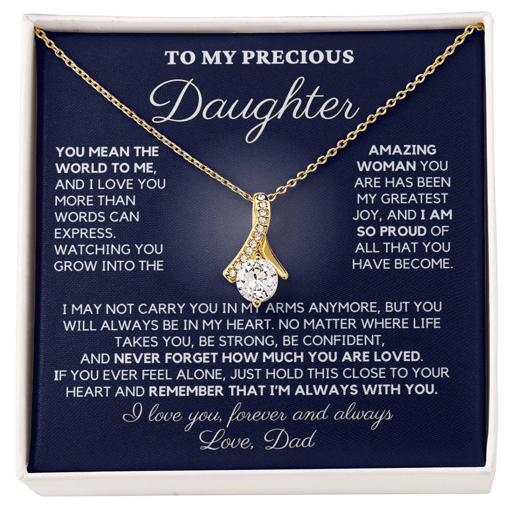 To My Precious Daughter, Love Dad - "You Mean the World to Me" - TLG809