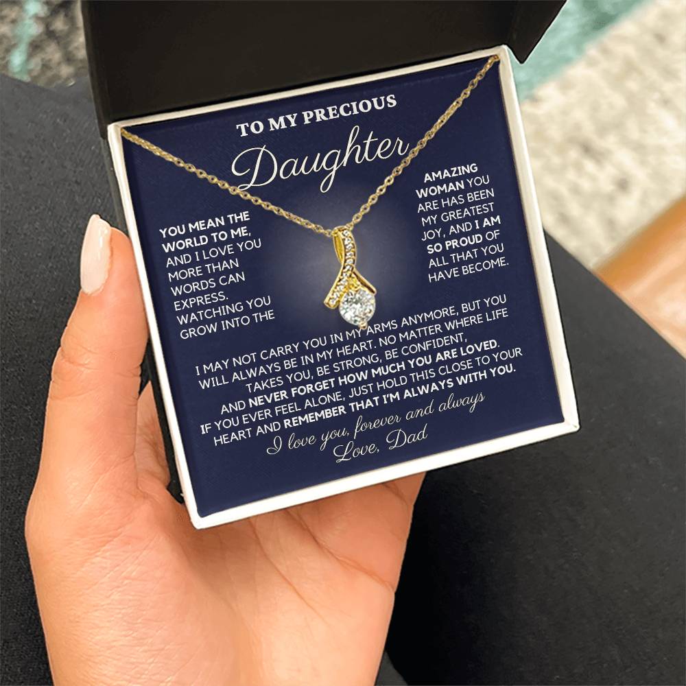 To My Precious Daughter, Love Dad - "You Mean the World to Me" - TLG809