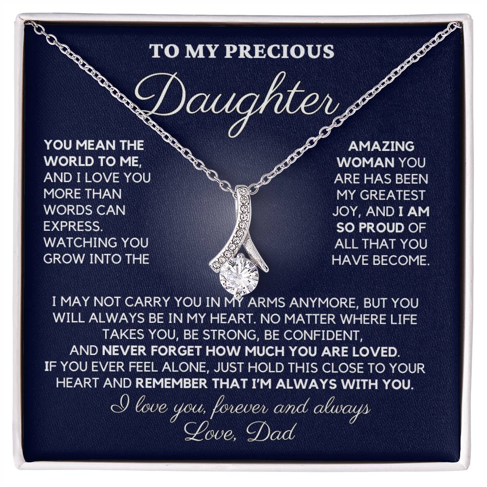 To My Precious Daughter, Love Dad - "You Mean the World to Me" - TLG809