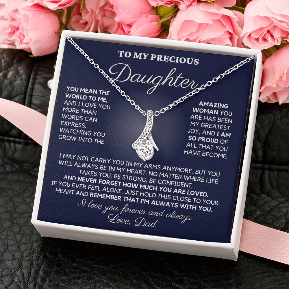 To My Precious Daughter, Love Dad - "You Mean the World to Me" - TLG809