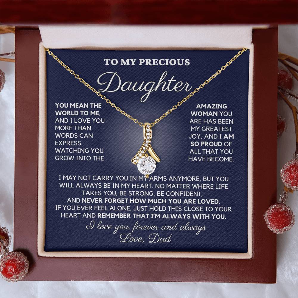 To My Precious Daughter, Love Dad - "You Mean the World to Me" - TLG809