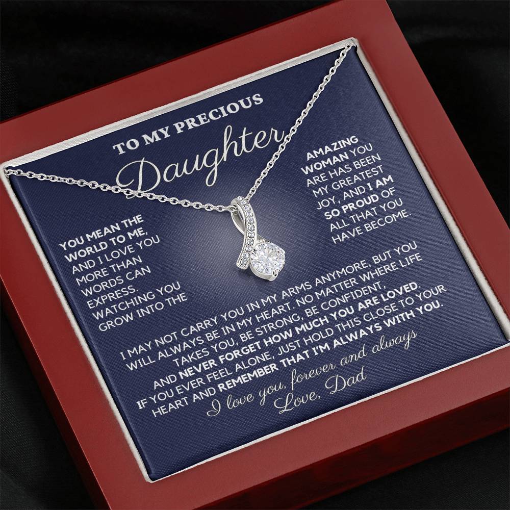 To My Precious Daughter, Love Dad - "You Mean the World to Me" - TLG809