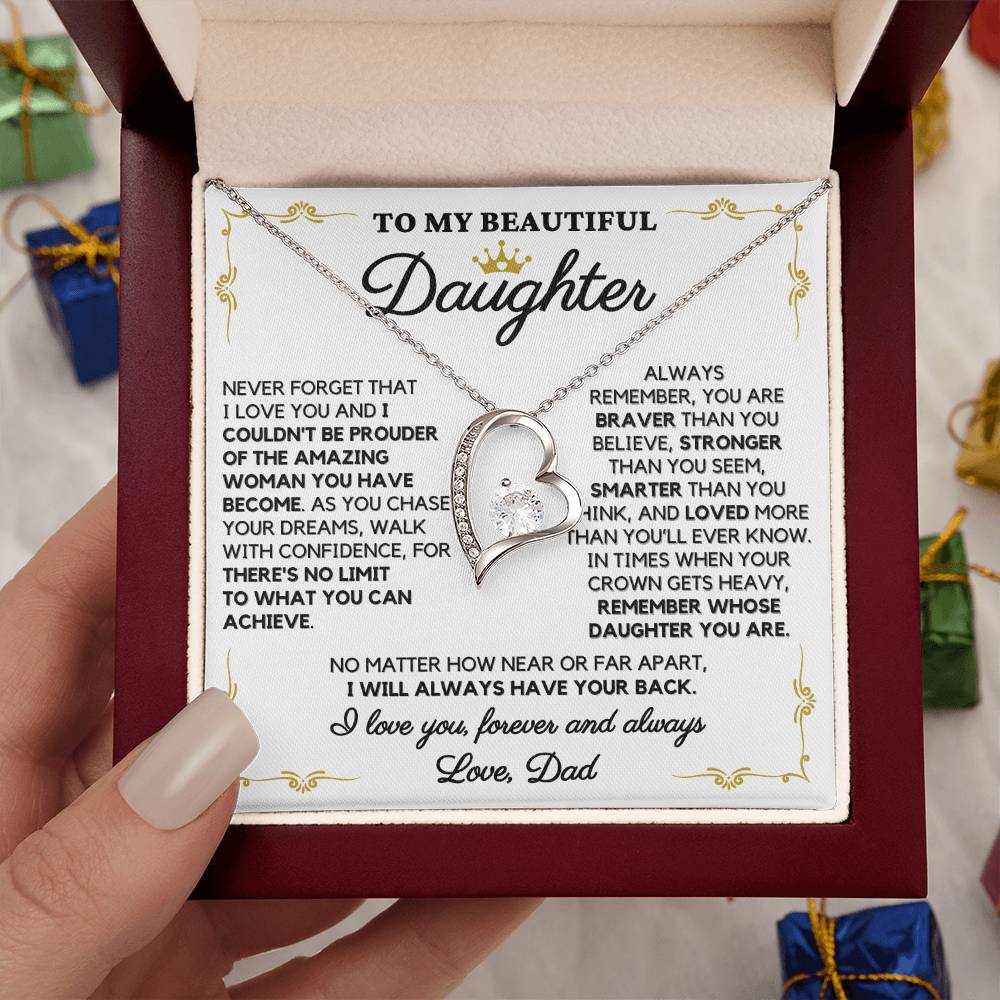 To My Beautiful Daughter, Love Dad – “Remember whose daughter you are” - TLG807