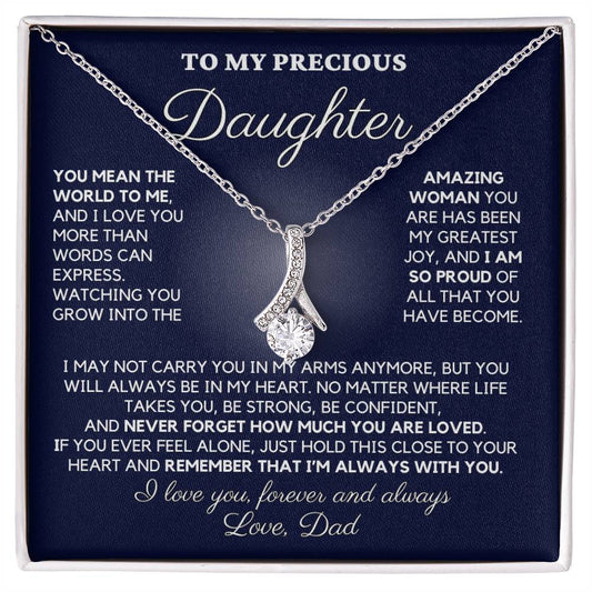 To My Precious Daughter, Love Dad - "You Mean the World to Me" - TLG809