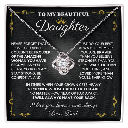 To My Beautiful Daughter, Love Dad – “Remember whose daughter you are” - TLG808