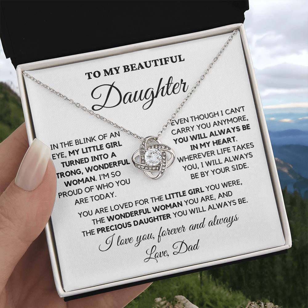 To My Beautiful Daughter, Love Dad – “You will always be in my heart” – TLG804