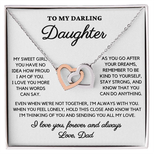 To My Darling Daughter, Love Dad - "I Love You More Than Words Can Say" - TLG806