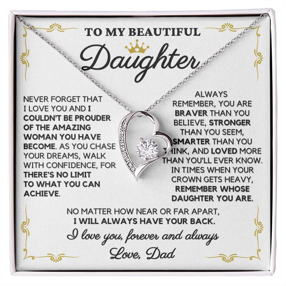 To My Beautiful Daughter, Love Dad – “Remember whose daughter you are” - TLG807