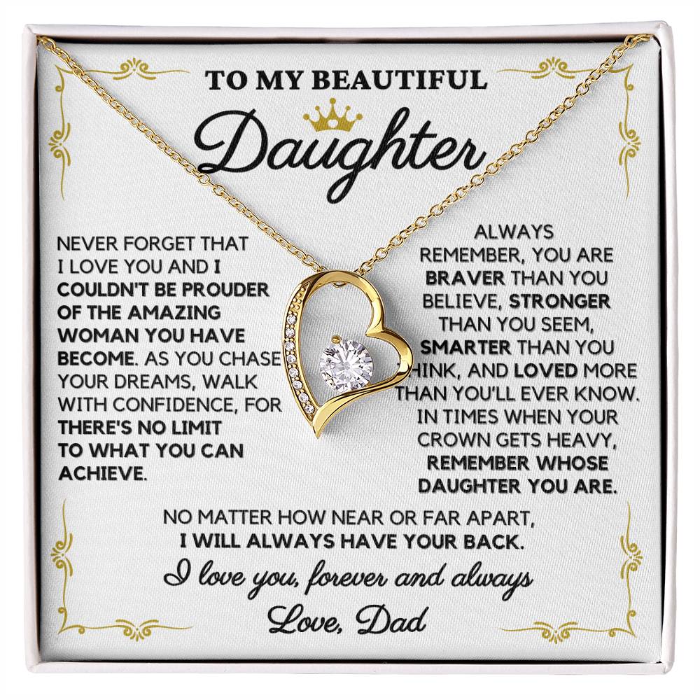 To My Beautiful Daughter, Love Dad – “Remember whose daughter you are” - TLG807