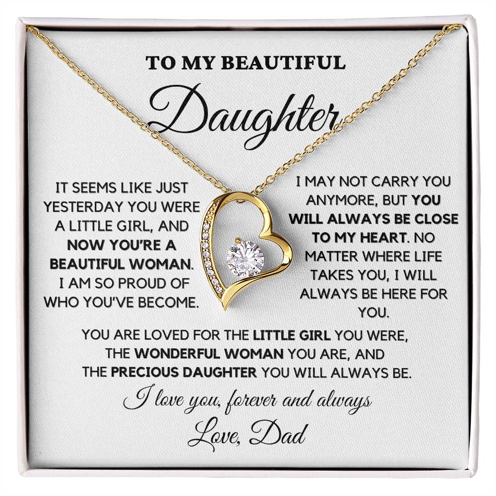 To My Beautiful Daughter, Love Dad – “I am so proud of who you've become” – TLG803