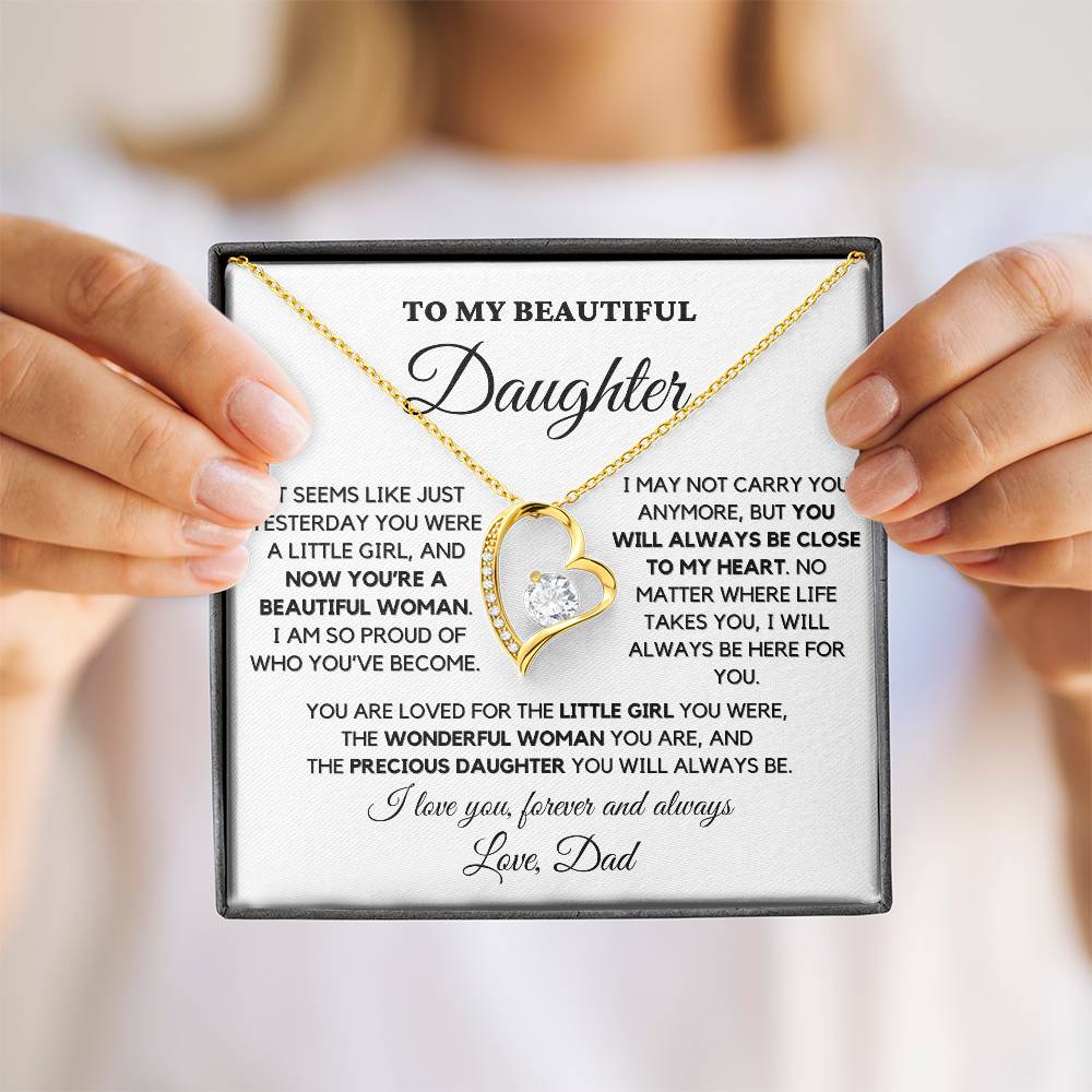 To My Beautiful Daughter, Love Dad – “I am so proud of who you've become” – TLG803